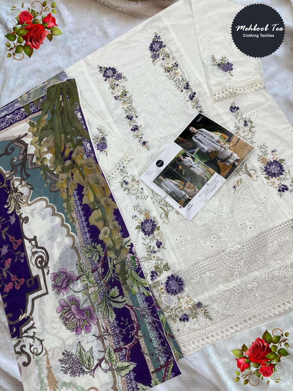 Mehboob Tex 1577 And 1579 Cotton Dupatta Pakistani Salwar Suits              Wholesale In India